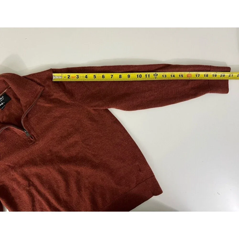Banana Republic Merino Wool Sweater Men’s M Burnt Orange *See Photos